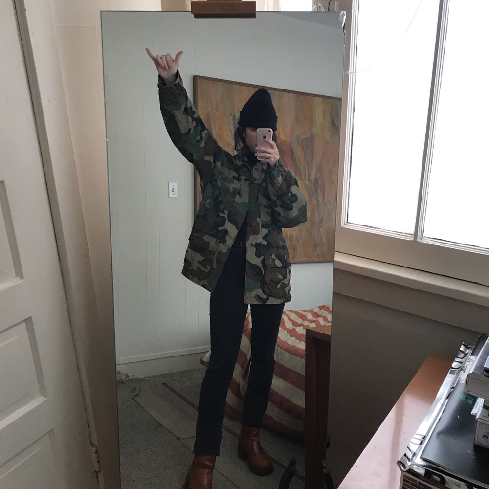 VINTAGE Camo Jacket LG